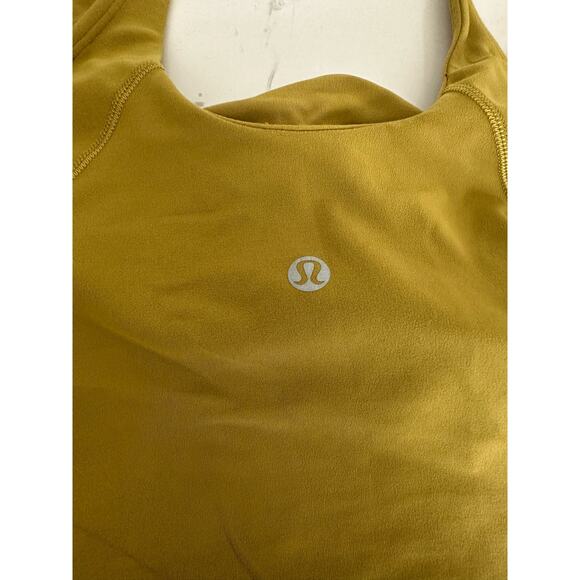 Lululemon Align Tank Crop With Bra size 8 Bronze Green - Picture 3 of 6